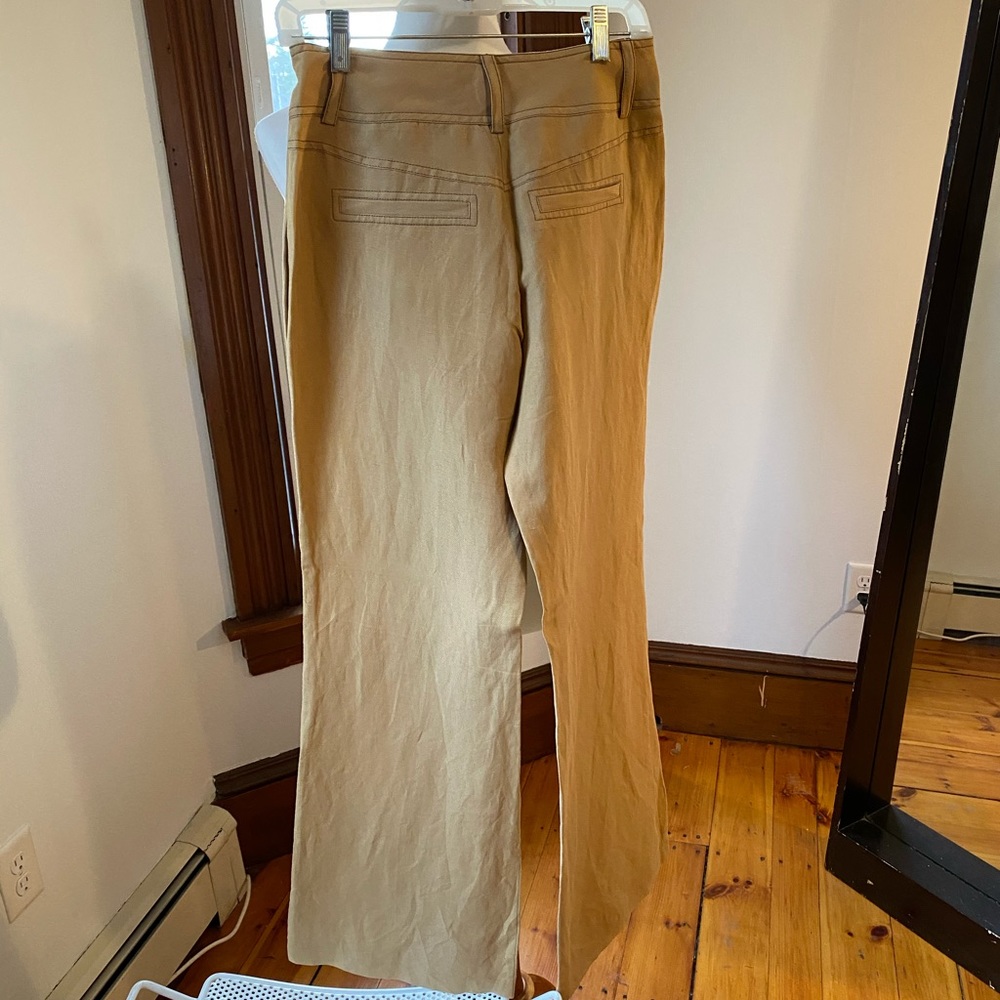 NWT Cache size 2 wide leg pants - linen & silk